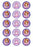 Disney Sofia The First - Princess Sofia 2 Inch/5cm Cupcake Image Sheet - 15 Per Sheet