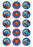 Superman - 2 Inch/5cm Cupcake Image Sheet - 15 Per Sheet