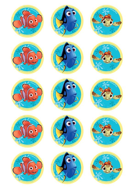 Finding Nemo 2 Inch/5cm Cupcake Image Sheet - 15 Per Sheet