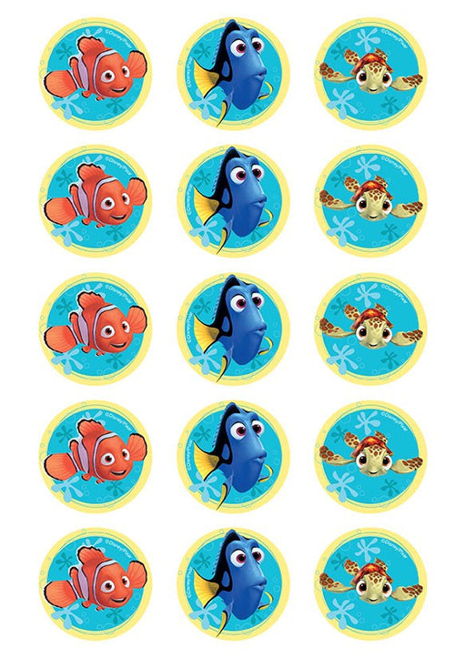 Finding Nemo 2 Inch/5cm Cupcake Image Sheet - 15 Per Sheet