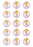 Disney Princess - Cinderella 2 Inch/5cm Cupcake Image Sheet - 15 Per Sheet