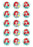 Disney Princess - Ariel 2 Inch/5cm Cupcake Image Sheet - 15 Per Sheet