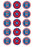 A-League Newcastle Jets Fc 2 Inch/5cm Cupcake Image Sheet - 15 Per Sheet