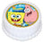 Spongebob Round Edible Icing Image - 6.3 Inch / 16cm