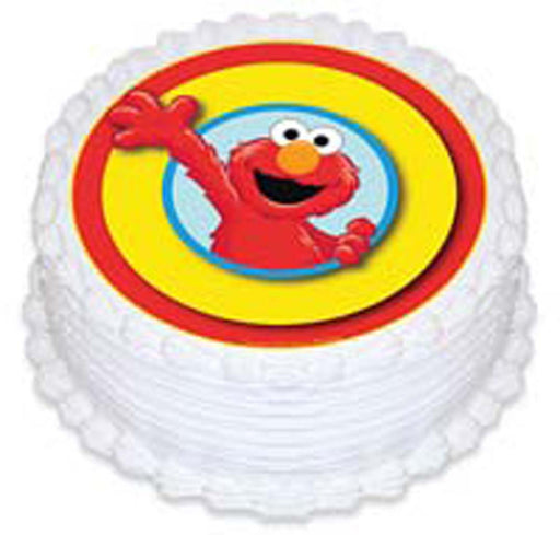Elmo Round Edible Icing Image - 6.3 Inch / 16cm