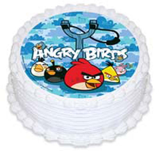Angry Birds Round Edible Icing Image - 6.3 Inch / 16cm