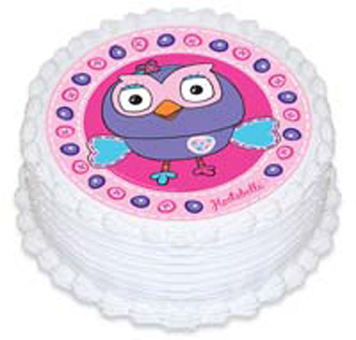 Hootabelle Round Edible Icing Image - 6.3 Inch / 16cm