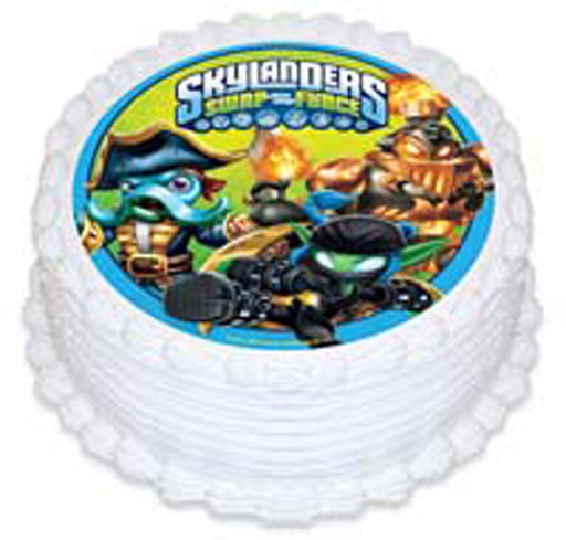 Skylanders Round Edible Icing Image - 6.3 Inch / 16cm