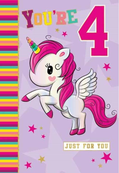 You're 4 Birthday Card