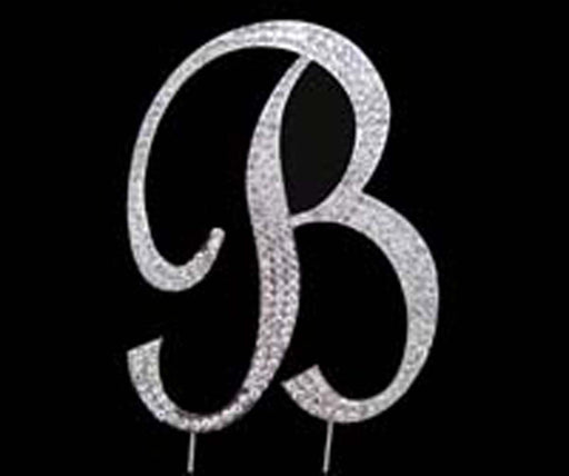 7cm Letter B - Diamante Topper