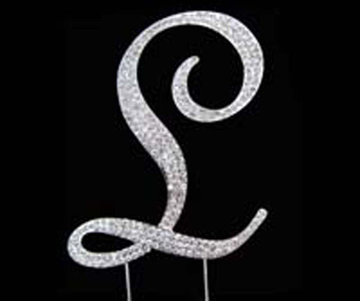 7cm Letter L - Diamante Topper