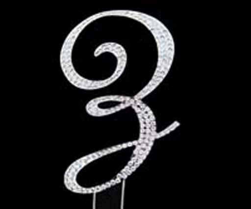 7cm Letter Z - Diamante Topper