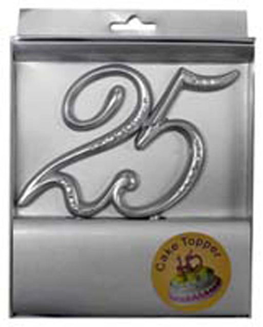 Cake Topper Silver #25