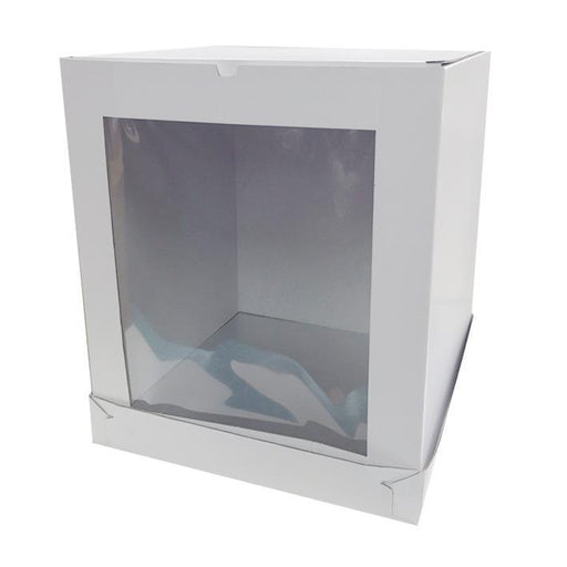 8X8X10 Inch Cake Box | Tall/Window - Corrugated