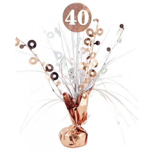 Birthday Rose Gold Holographic Centrepiece
