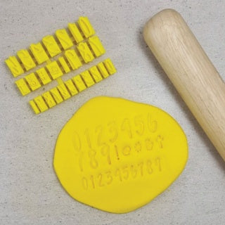Script Stamps Number Set 2 Sizes