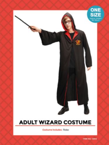 Adult Wizard Red Robe