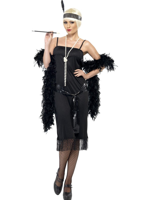 Black Flapper Costume Medium