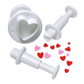 Heart Plunger Cutters Set Of 3