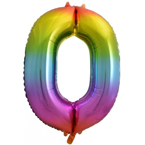 Rainbow Mega Foil 34'' Numbers