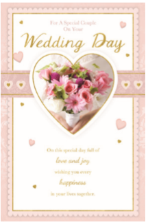 Wedding Day Loving Words Greeting Card