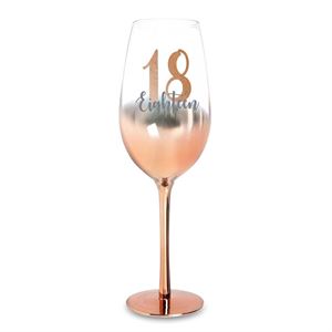 Assorted Aged Rose Gold Ombre Wine Glasses 430ml