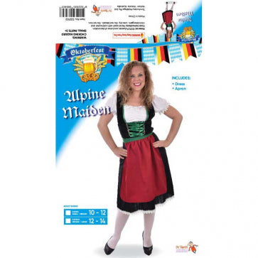 Alpine Maiden Dress/Apron Adult Female Adult Costume