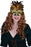 Satine Gold Eye Mask with Feathers
