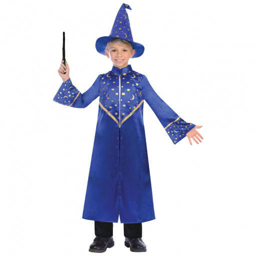Blue Wizard Kids Costume