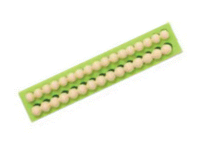Beads - 2 Rows Silicone Mould