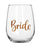 Bride Stemless Wine Glass 600ml