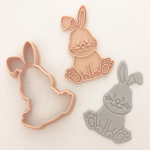 Little Biskut Cute Bunny Embosser Cookie Cutter