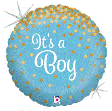Its A Boy Foil Balloon 18" 45cm