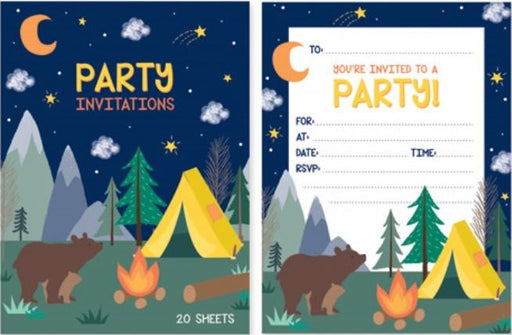 Camping Party Invitations