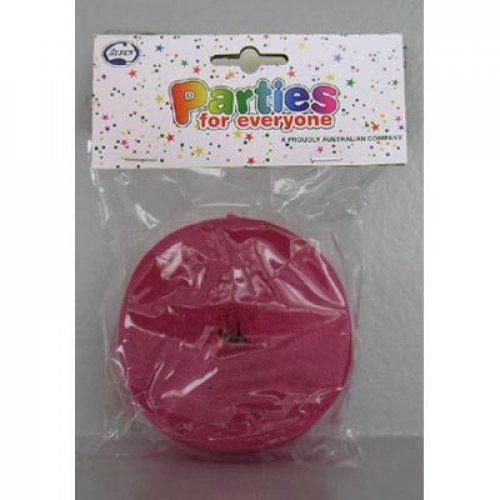 Cerise 30m Long x 45mm Wide Crepe Streamer