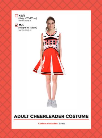 Adult Cheerleader Costume