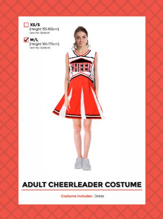 Cheerleader Adult Costume