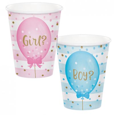Gender Reveal Balloons Cups