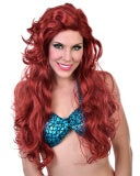 Mermaid Wig Red