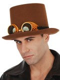Steampunk Hat with Goggles Deluxe