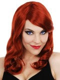 Scarlett with Side Fringe Red Wig