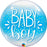 Baby Boy Blue Dots Bubble Balloon 22"/55cm