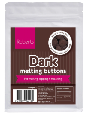 Dark Melting Buttons 300g BEST BEFORE