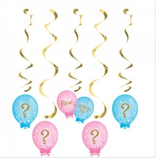 Gender Reveal Balloons Dizzy Danglers