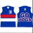 Western Bulldogs Guernsey Mobile ,2 sided,400x290mm,420gsm Gloss Board