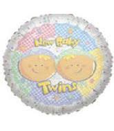 New Baby Twins 18'' Foil Balloon