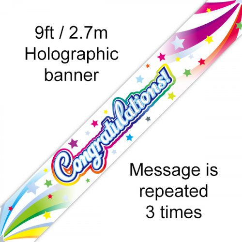 Congratulations Banner 2.7m