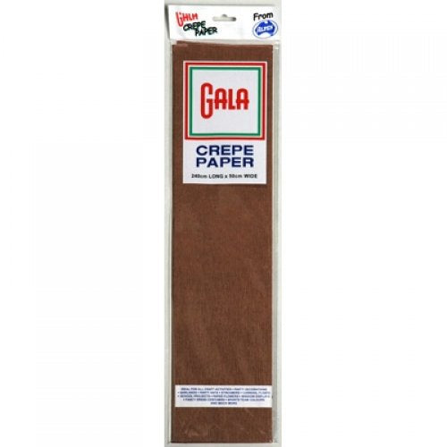 Crepe Gala Paper Dark Brown 240cmx50cm