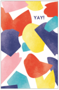'YAY!' Primary Blast Birthday Card