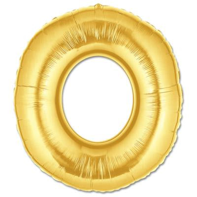 40 Inch Gold Letter O Foil Balloon